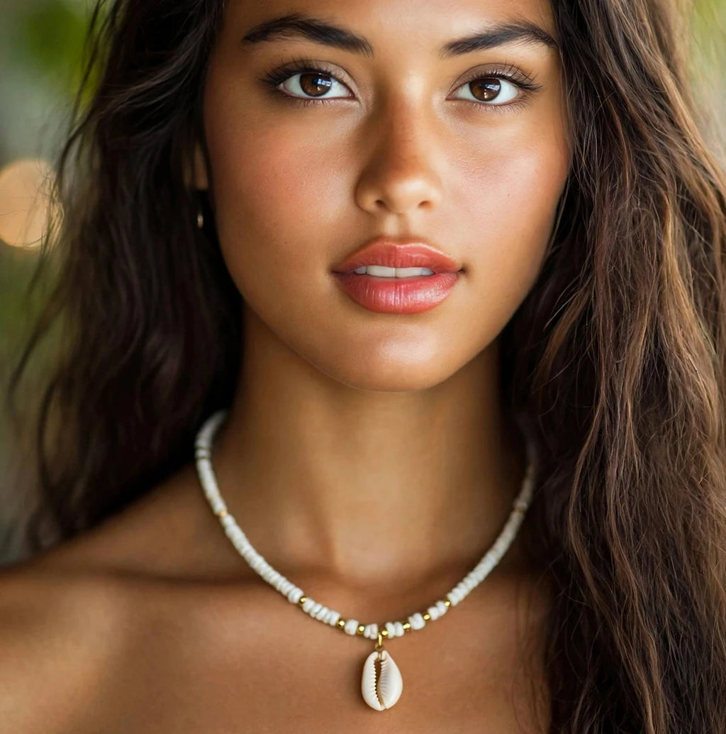 Puka Hawaiian Style Shell Necklace