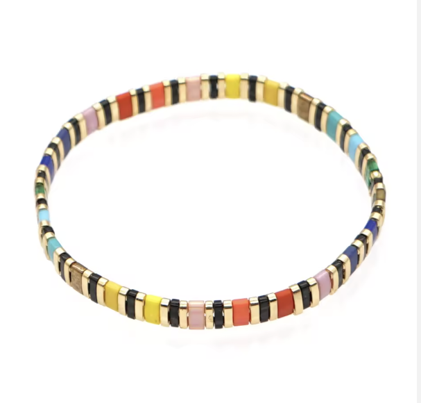 Black Rainbow Candy Bracelet
