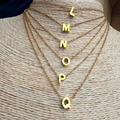 Initial Letter Dainty Necklace
