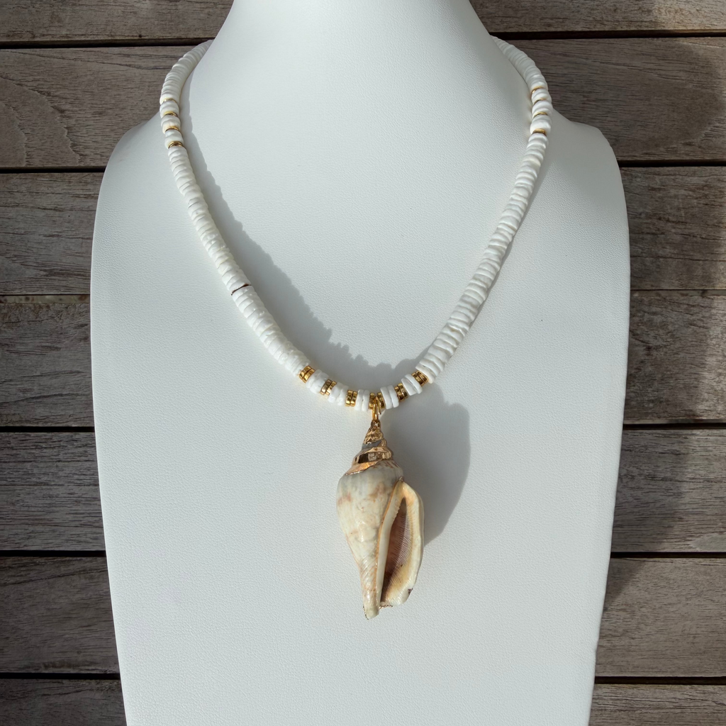 Puka Hawaiian Style Shell Necklace