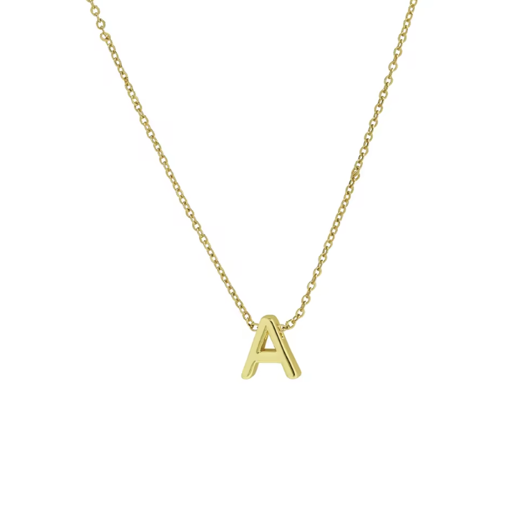 Initial Letter Dainty Necklace